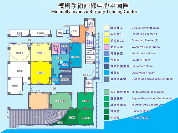 微創手術訓練中心平面圖
