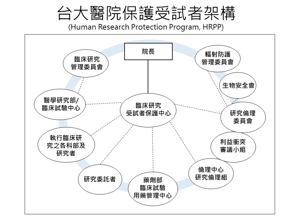 台大醫院保護受試者架構圖