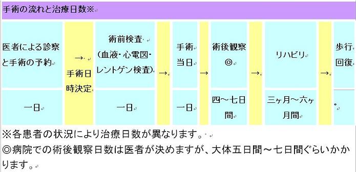 関節置換手術の手順及び費用