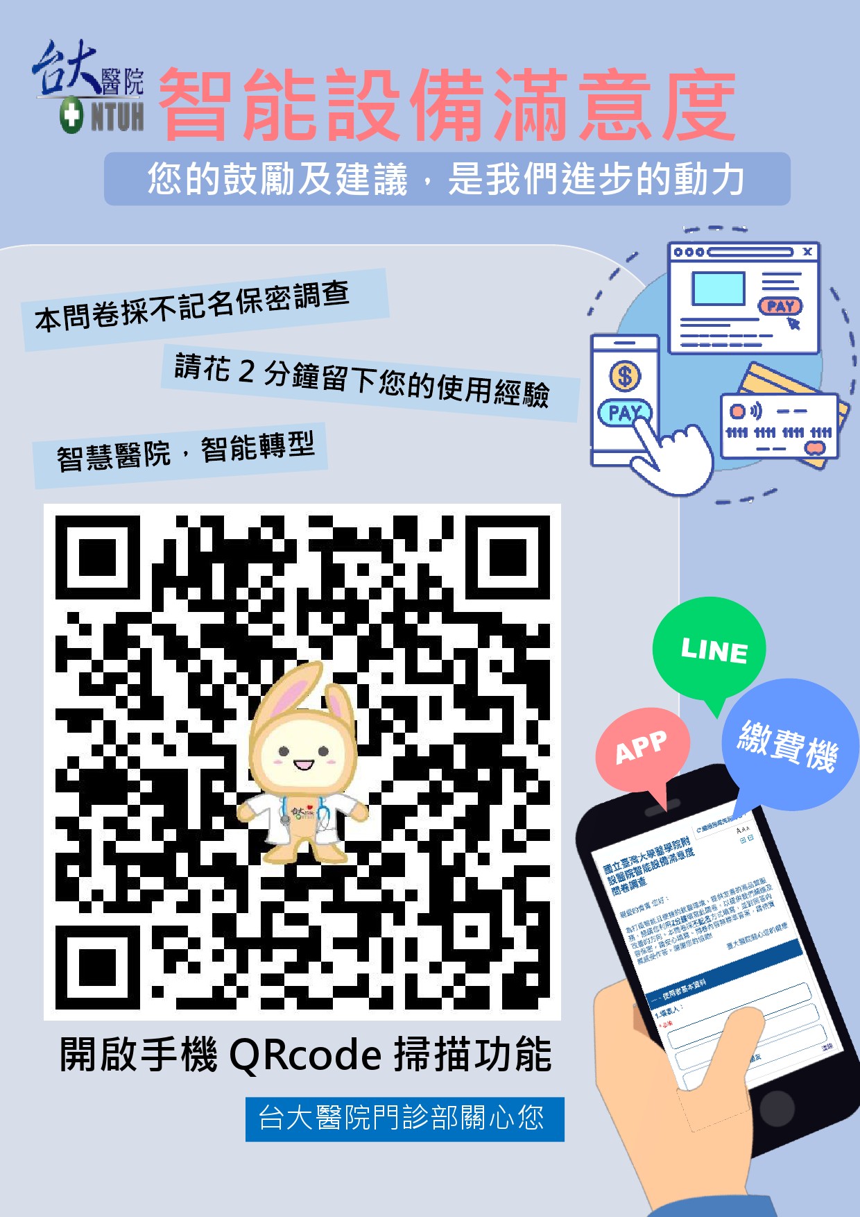 台大醫院智能設備滿意度調查