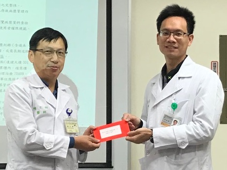 107年度病人感謝函第一名吳爵宏醫師