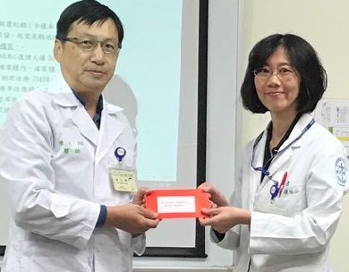 107年度病人感謝函第一名陳怡妙職能治療師