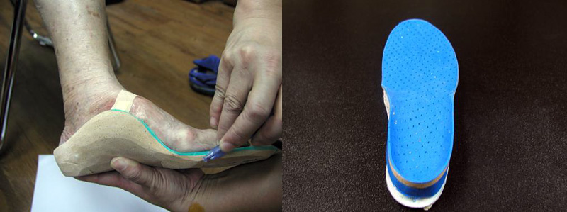 Customer-made foot orthosis