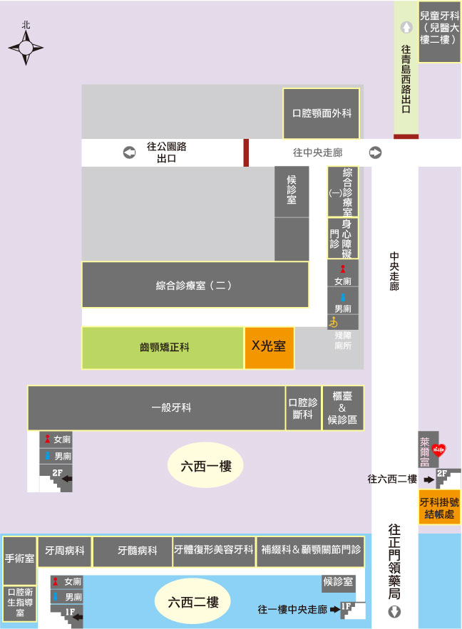 齒顎矯正科地圖