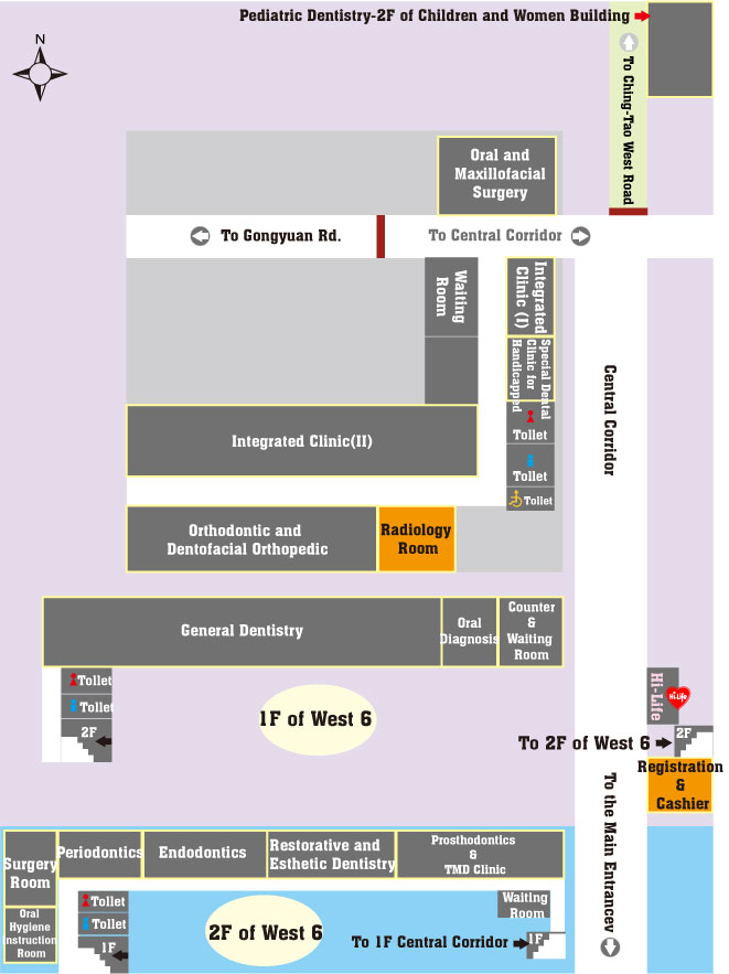 Oral and Maxillofacial Radiology Room map