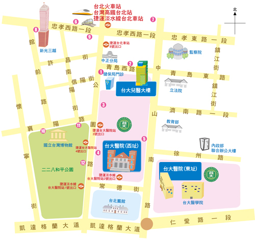 兒醫大樓地圖