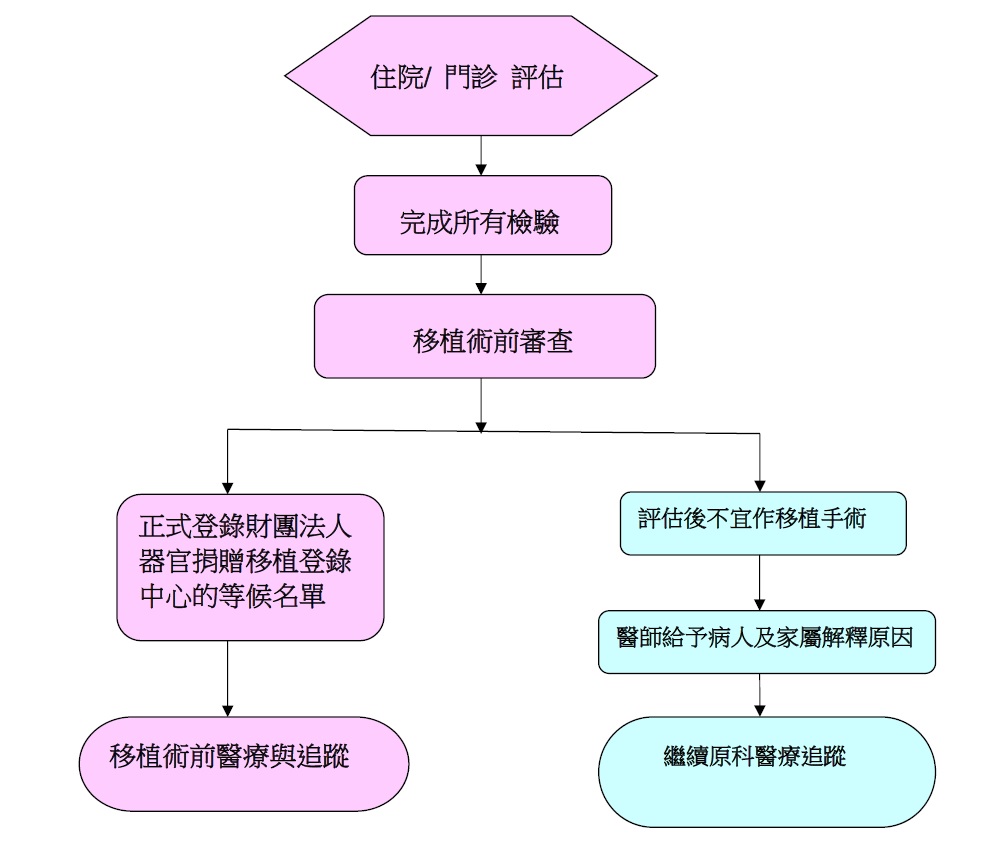 心臟移植評估流程