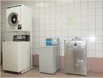 Laundry and food warmer area Laundry and food warmer area