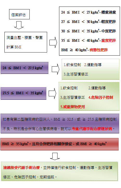 肥胖指引流程圖